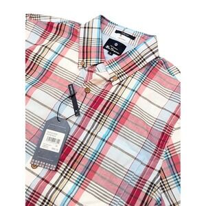 Ben Sherman Men's M Plaid Button Down Shirt‎ Long Sleeve Cotton Blend